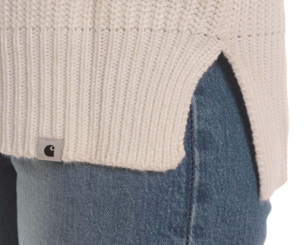 Carhartt Wip Carhartt Maglione W' Keego Sweater Wax White Bianco Donna - 3