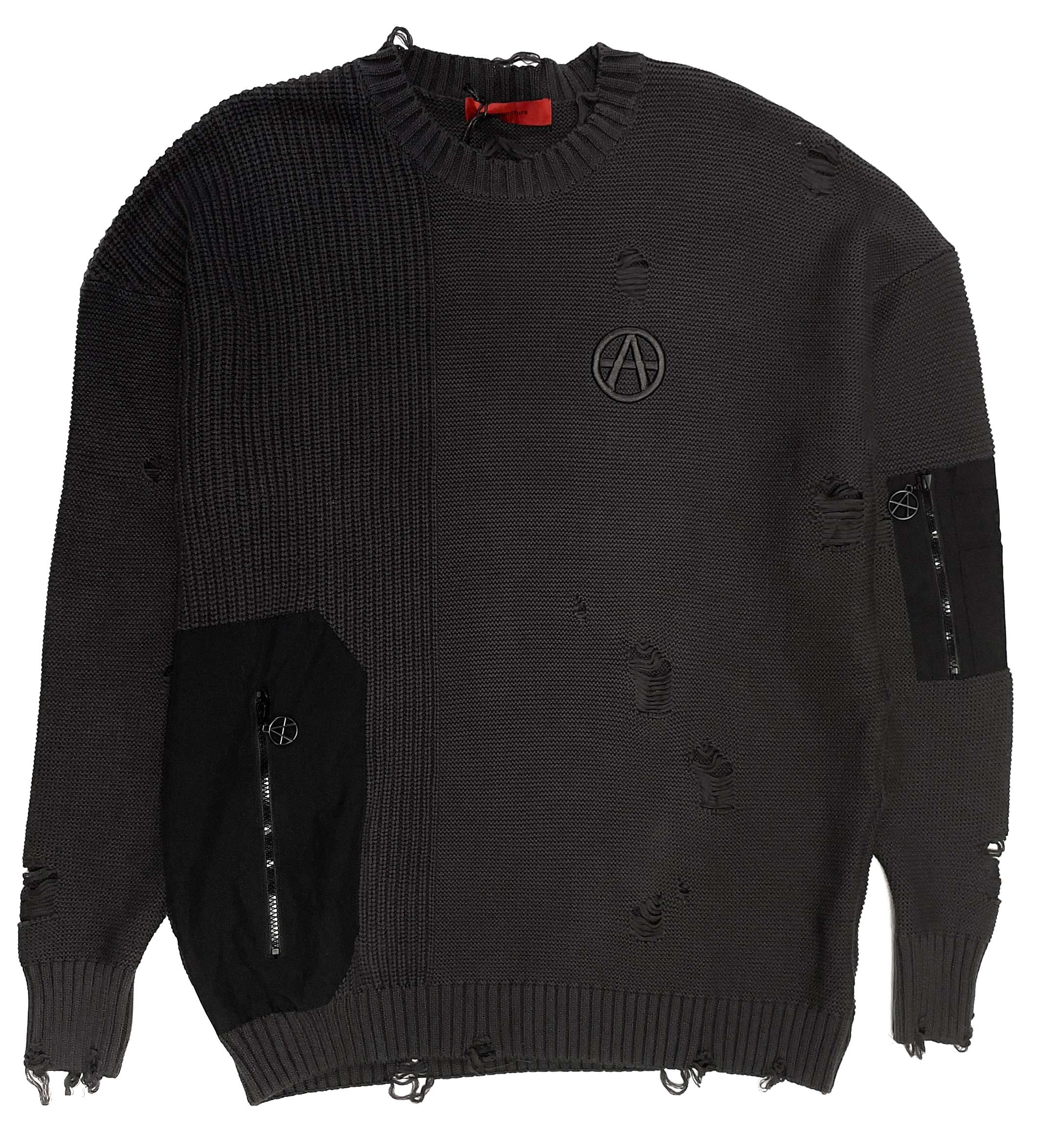 Acupuncture Maglione Acu Sweater Logo Grey Grigio Uomo » ModeOn