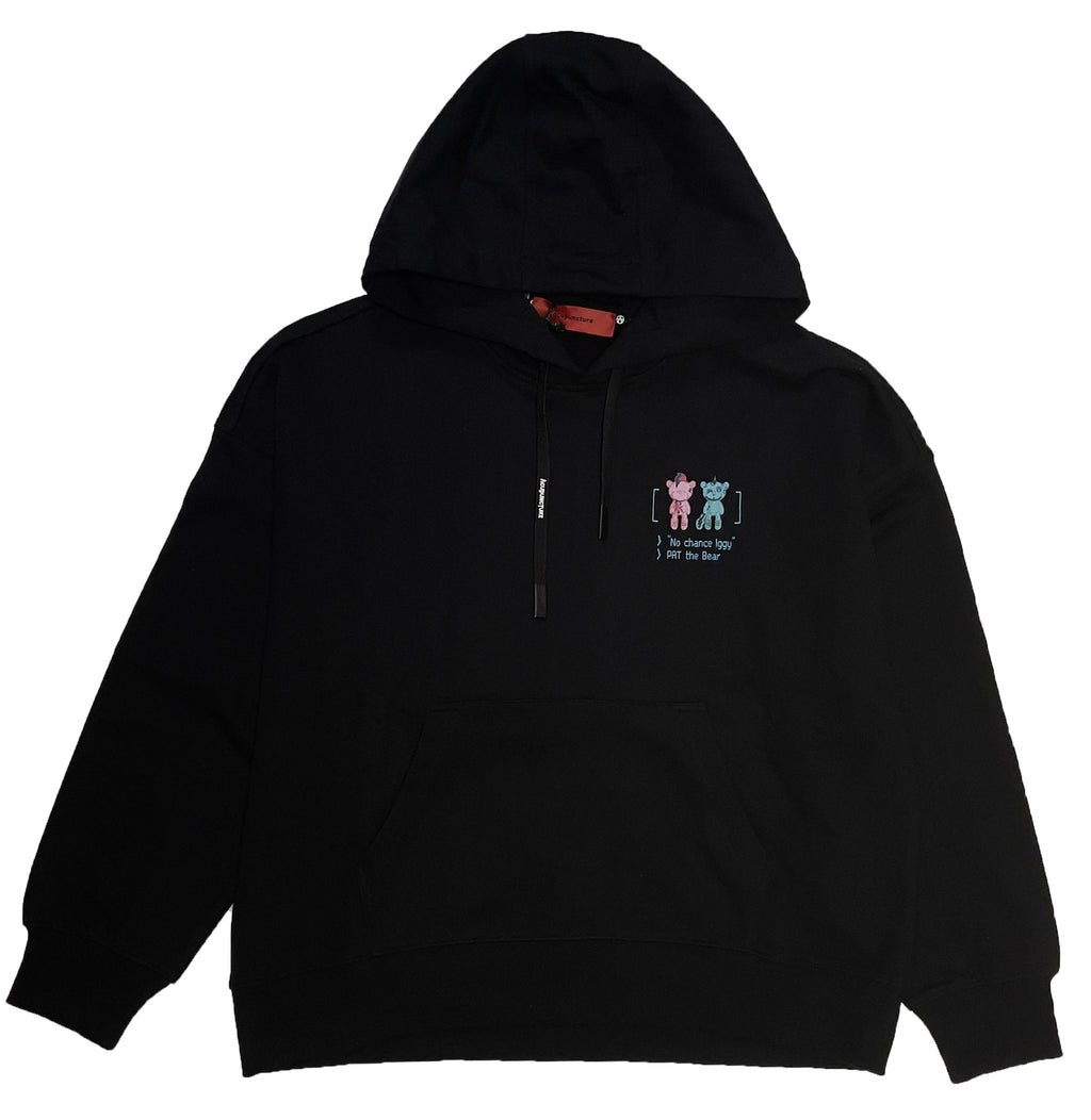 Acupuncture Felpa Acu Hoodie Signature Bear Black Nero Uomo - 2