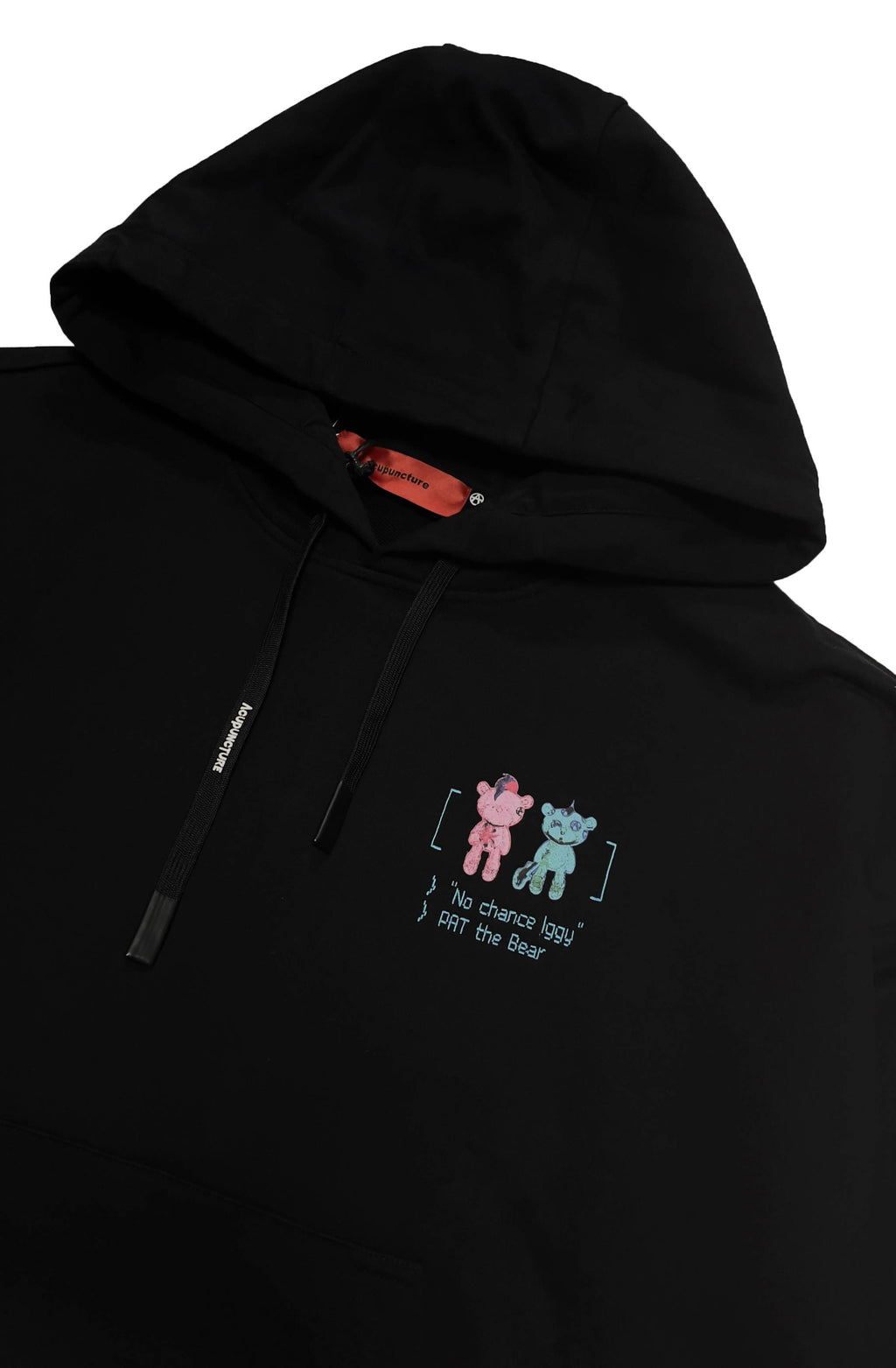 Acupuncture Felpa Acu Hoodie Signature Bear Black Nero Uomo - 4