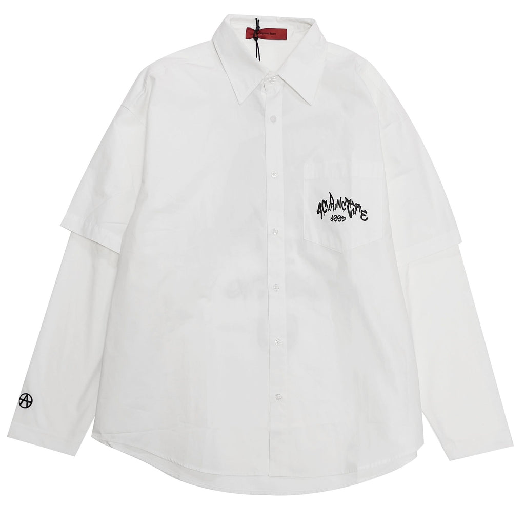 Acupuncture Camicia Acu Shirt White Bianco Uomo - 1