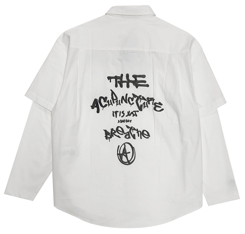 Acupuncture Camicia Acu Shirt White Bianco Uomo - 2