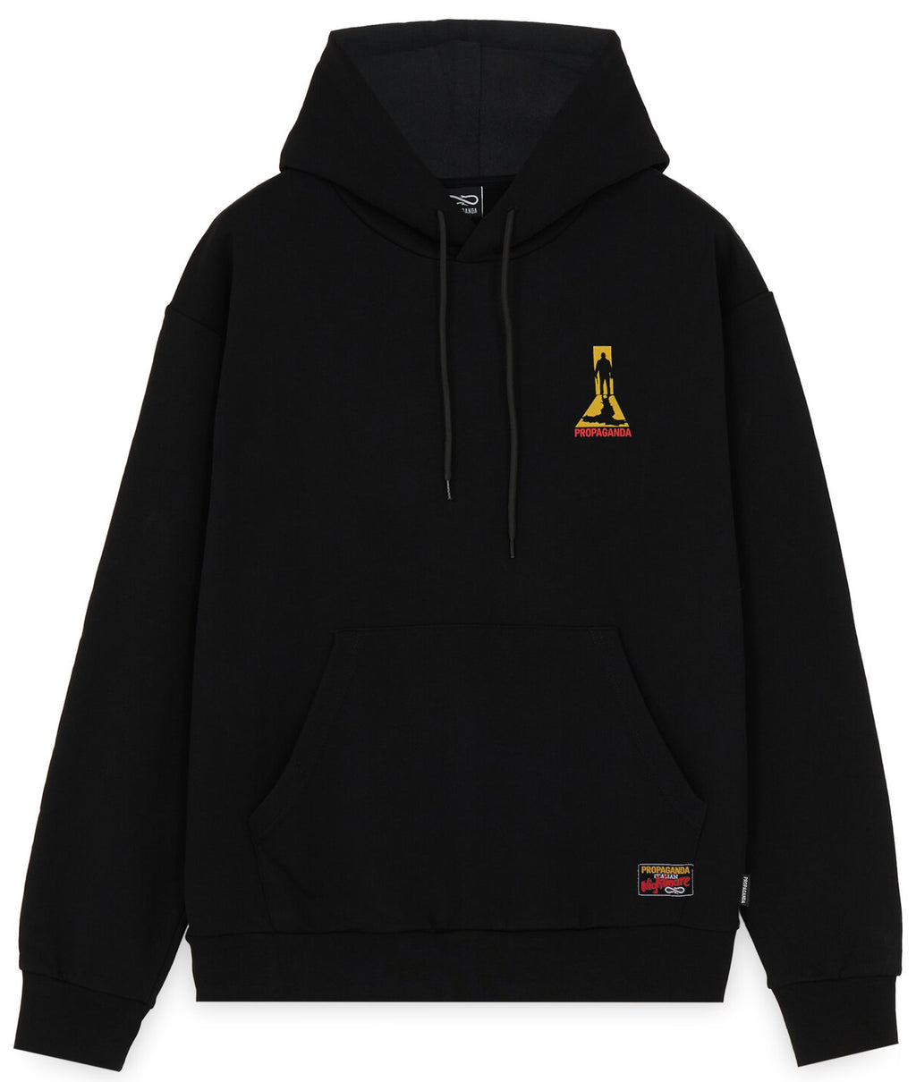 Propaganda Felpa Nightmare Hoodie Black Nero Uomo - 2