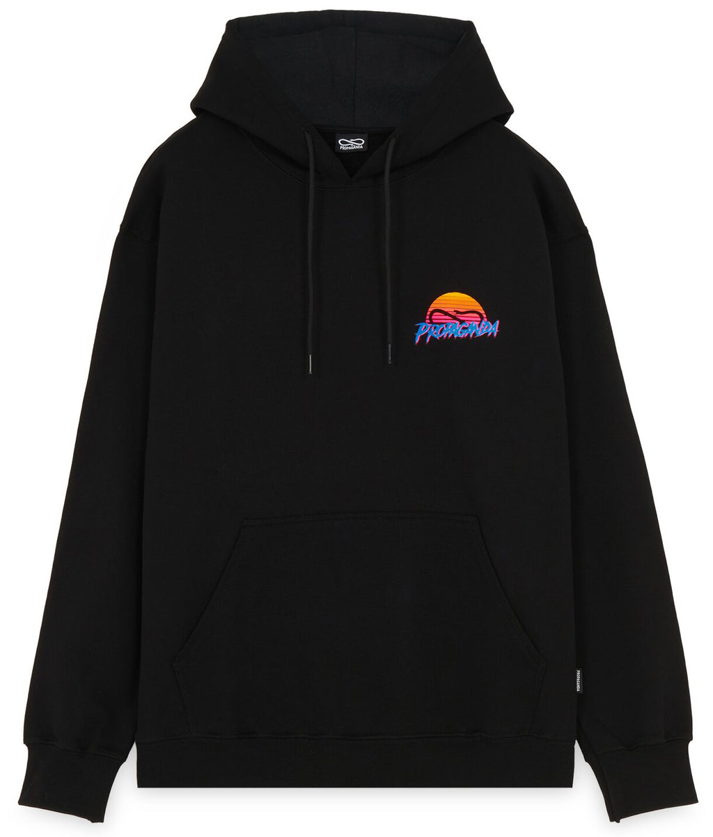 Propaganda Felpa Drive Hoodie Black Nero Uomo - 2