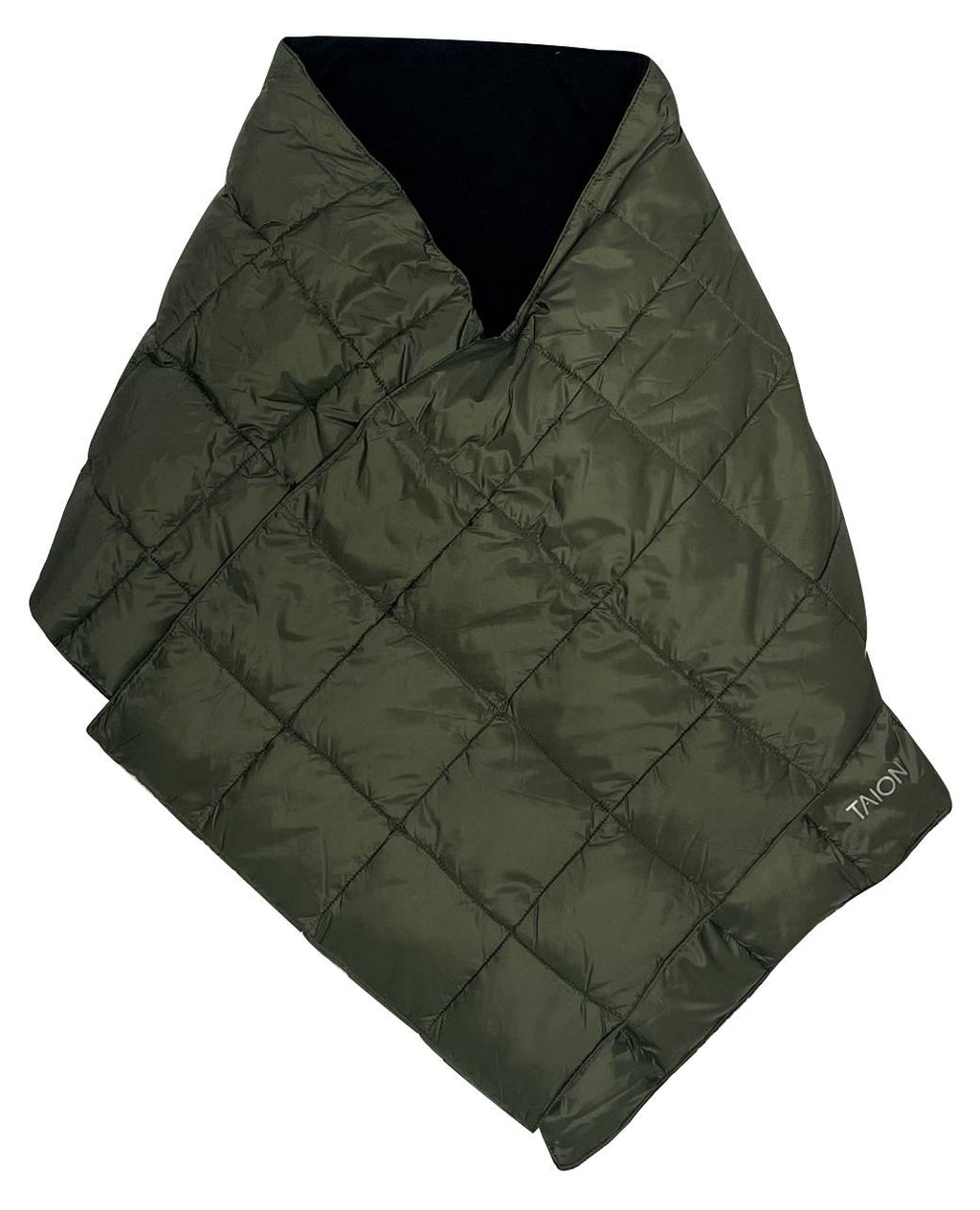 Taion Sciarpa Volume Down Scarf Olive Verde Uomo - 1