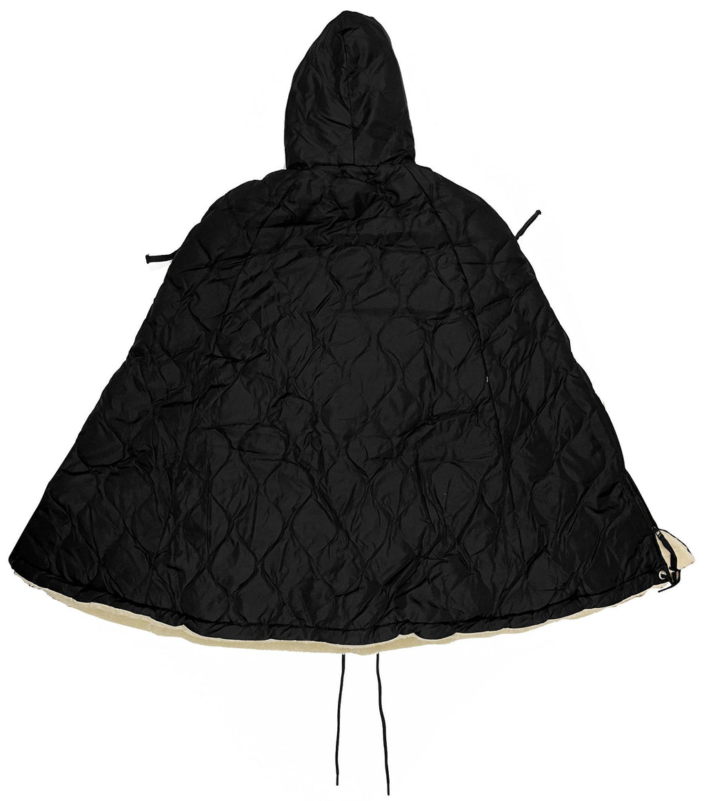 Taion Poncho Military Cape Black Cream Nero Uomo - 2