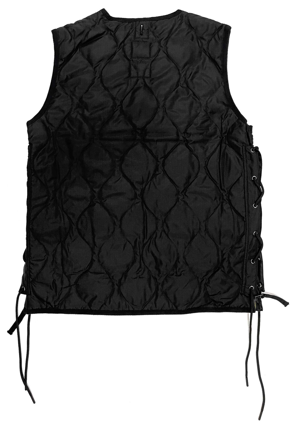 Taion Gilet W Zip Lace Up V Vest Black Nero Uomo - 2