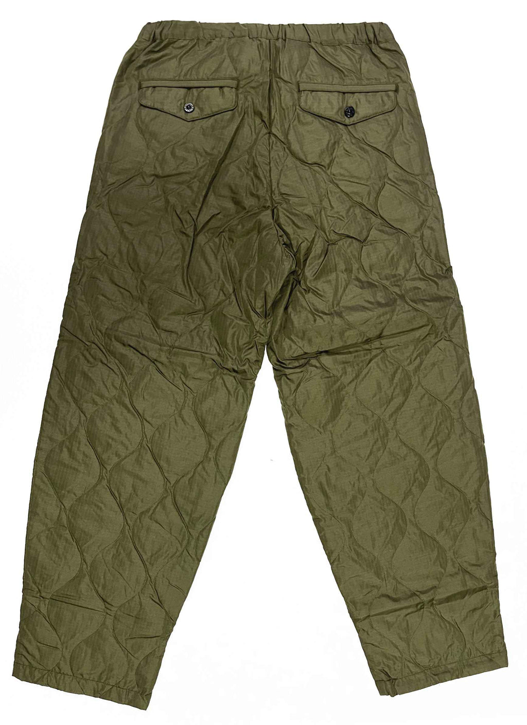 Taion Pantalone Military Wide Down Pants Dark Olive Verde Uomo - 2