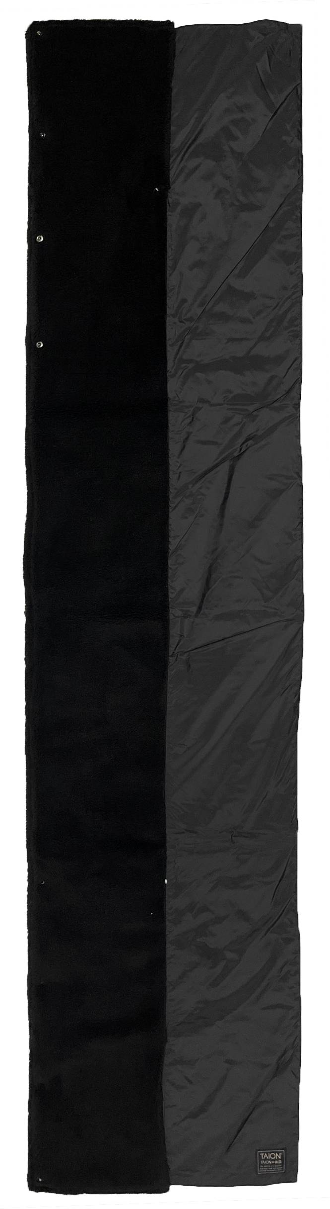 Taion Sciarpa Military Reversible Down Stole Black Black Nero Uomo - 3