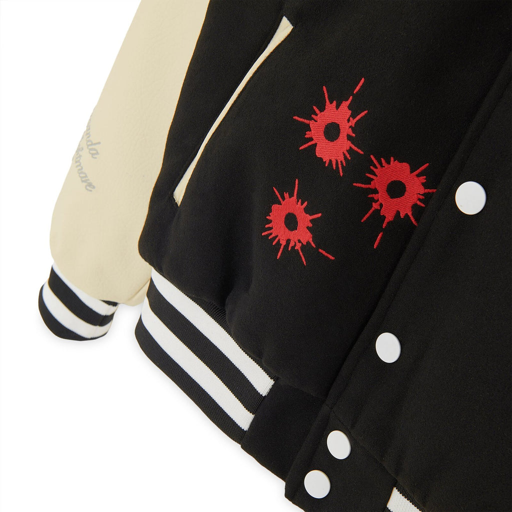 Propaganda Giacca Nightmare Varsity Black White Nero Uomo - 2