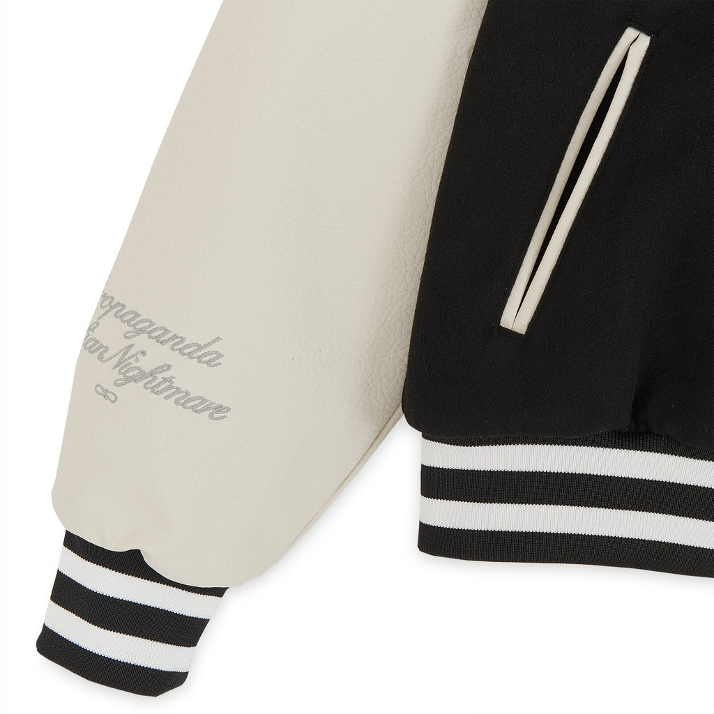 Propaganda Giacca Nightmare Varsity Black White Nero Uomo - 3