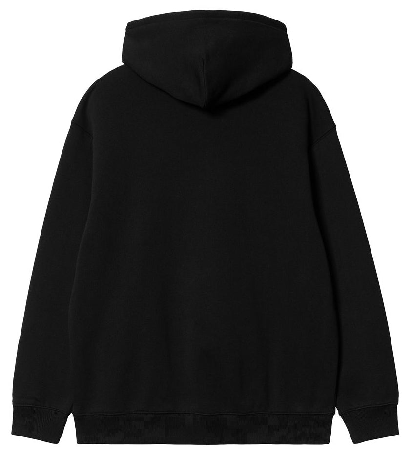 Carhartt Wip Felpa W Hooded Carhartt Sweatshirt Black White Nero Donna - 2