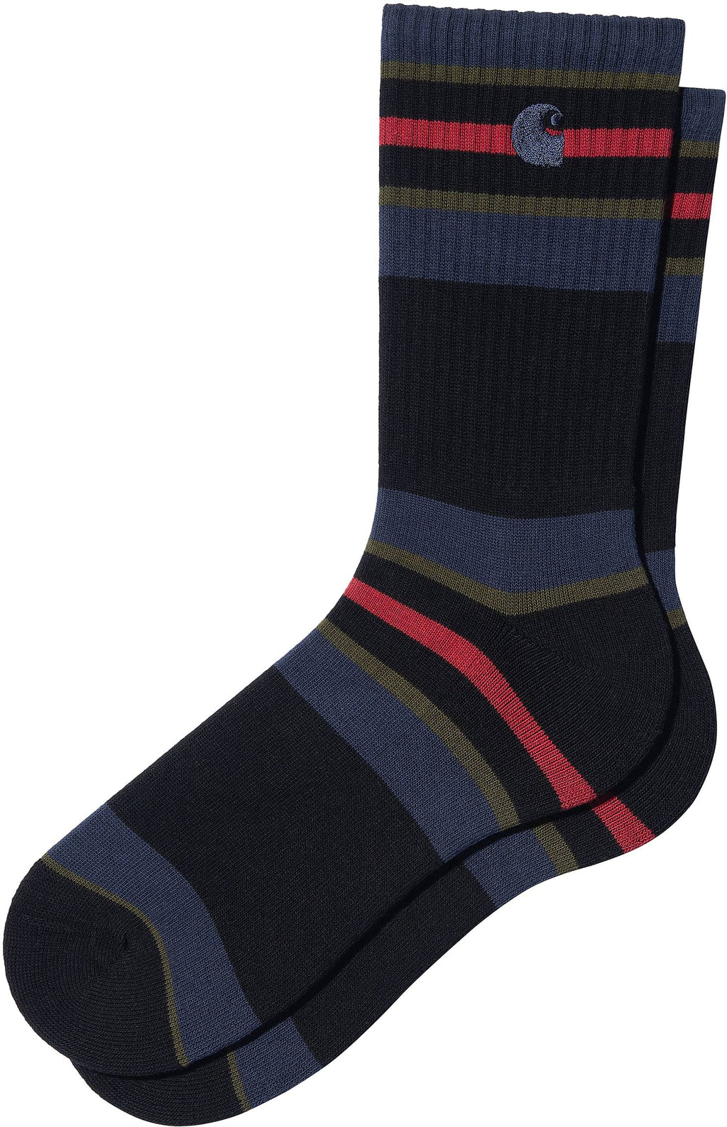 Carhartt Wip Calze Oregon Socks Starco Stripe Black Nero Uomo - 1
