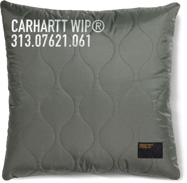 Carhartt Wip cuscino Tour Quilted Pillow smoke green reflective