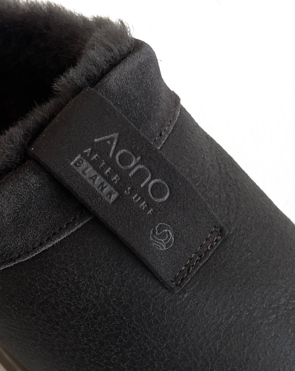 Adno Scarpe Blank Slide 1003 M Sheep Skin Coffee Nero Uomo - 3