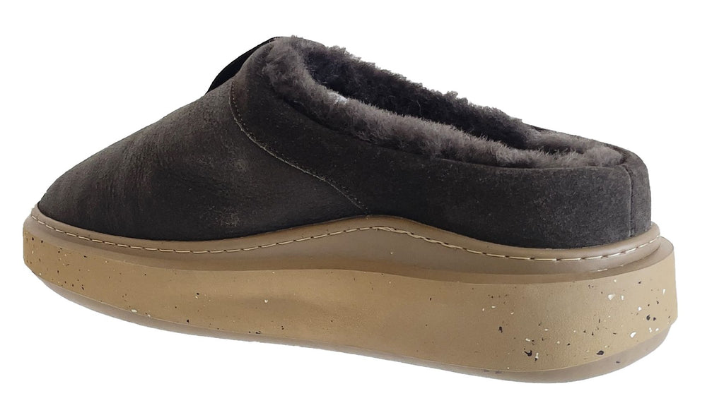 Adno Scarpe Blank Slide 1003 M Sheep Skin Coffee Nero Uomo - 5