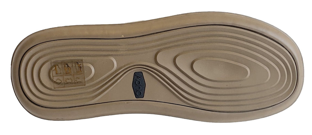 Adno Scarpe Blank Slide 1003 M Sheep Skin Coffee Nero Uomo - 6