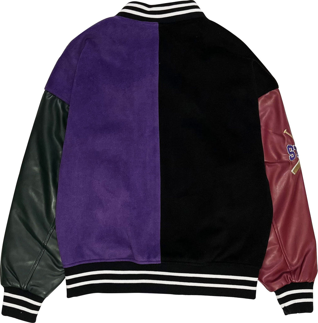 Starter Giacca Bomber Varsity Jacket Patch Multicolor Multicolore Uomo - 2