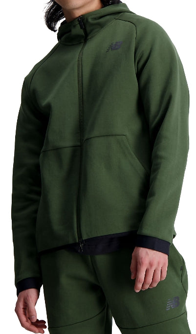 New Balance Felpa R.w. Tech Fleece Full Zip Kombu Uomo Verde