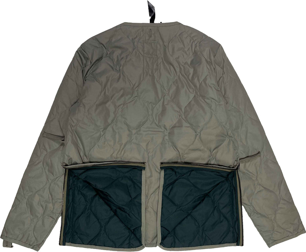 Taion Giacca Military W-zip V Neck Down Jacket Dark Sage Green Verde Uomo - 3