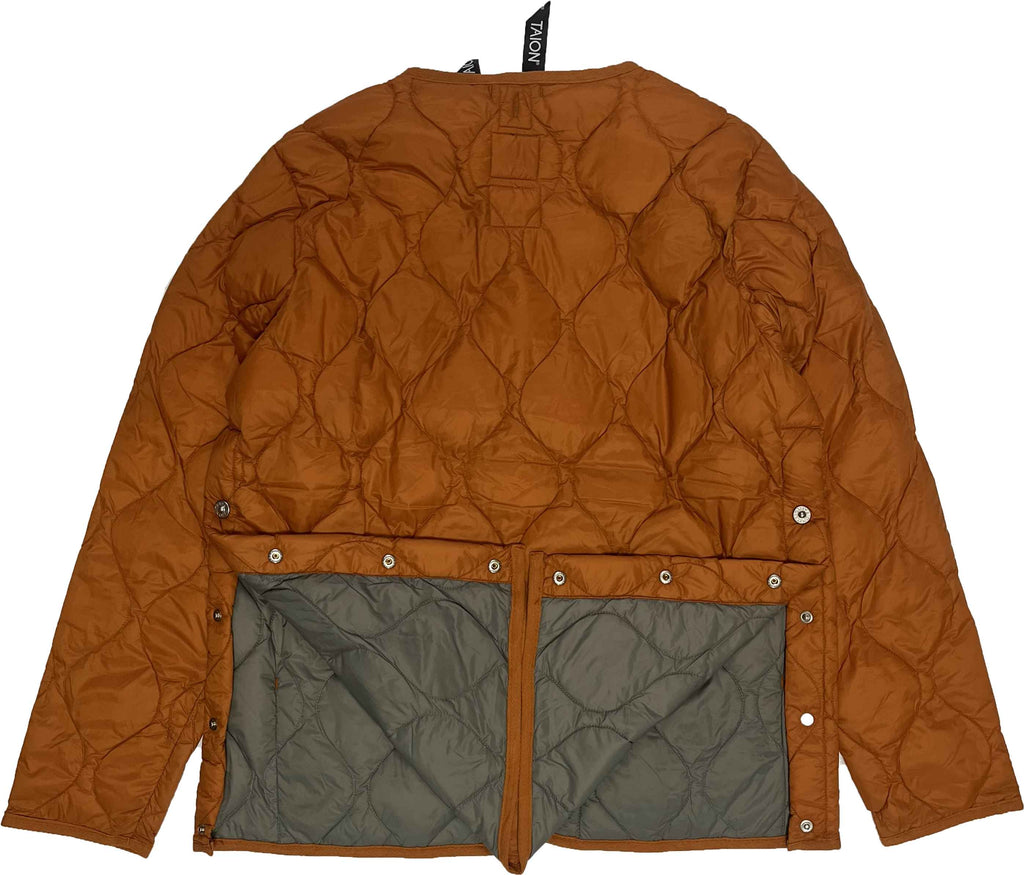 Taion Giacca Military Crew Neck Down Jacket Dark Orange Arancione Uomo - 3