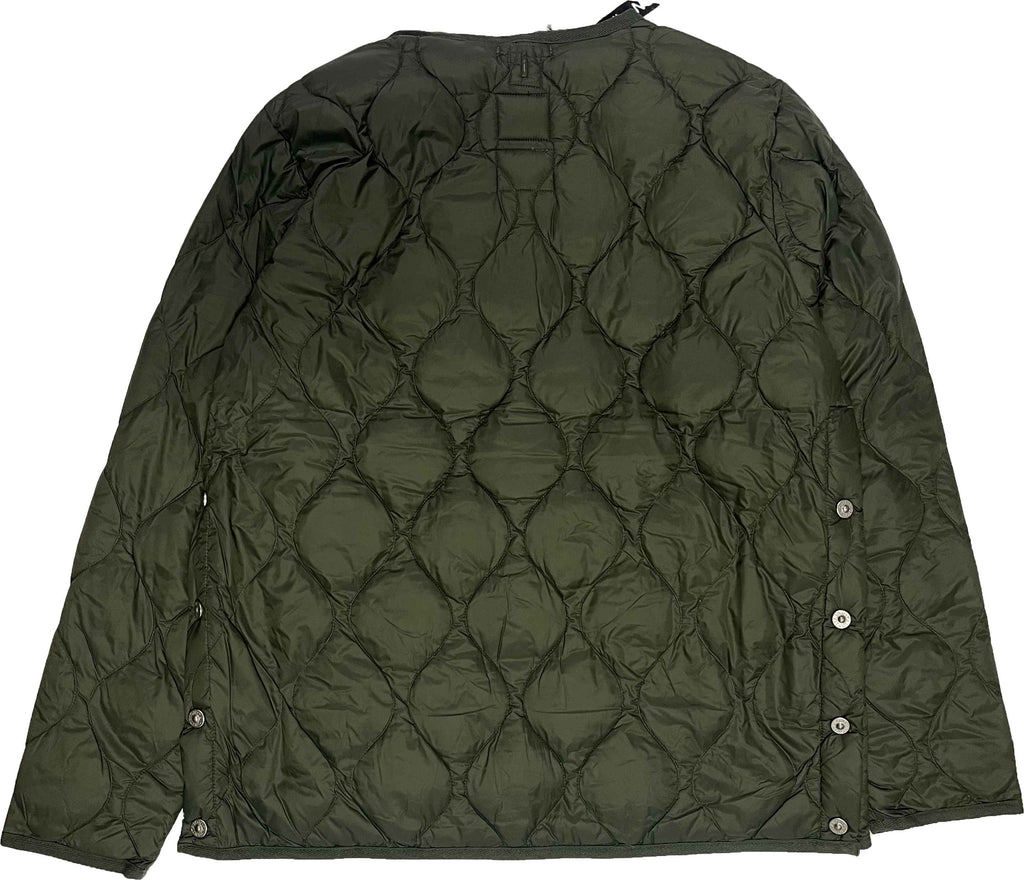 Taion Giacca Military Crew Neck Down Jacket Olive Verde Uomo - 2