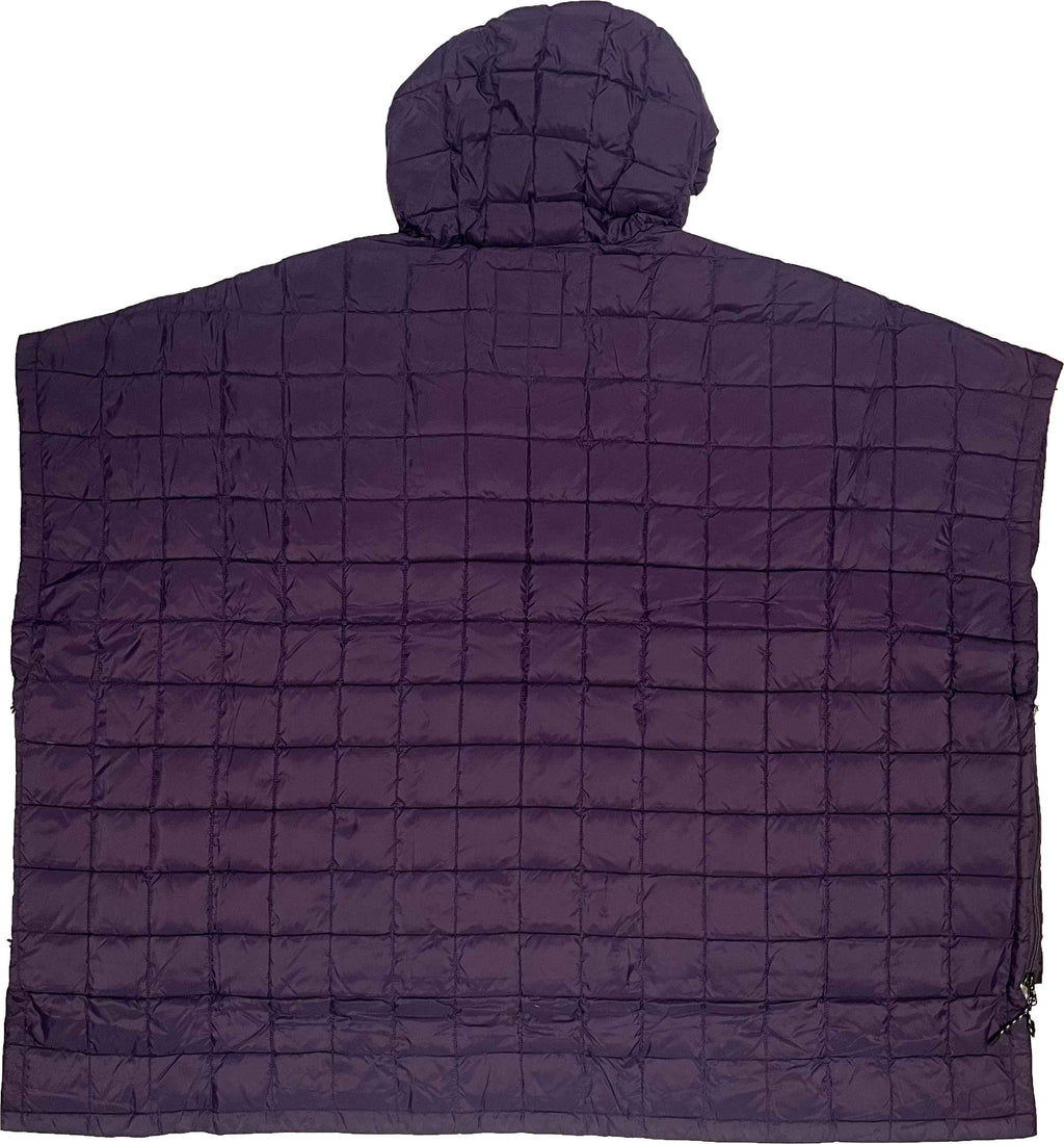 Taion Giacca Mountain Open Front Poncho Dark Purple Viola Uomo - 2