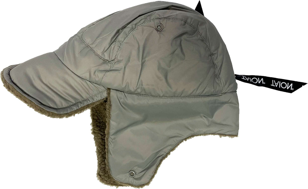 Taion Cappello Mountain Reversible Cap Light Grey X Beige Grigio Uomo - 2