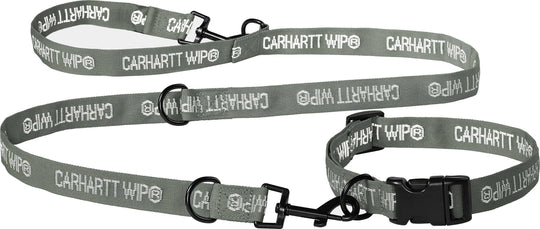 Carhartt Wip Collare E Guinzaglio Tour Dog Leash & Collar Smoke Green Reflective Uomo Verde