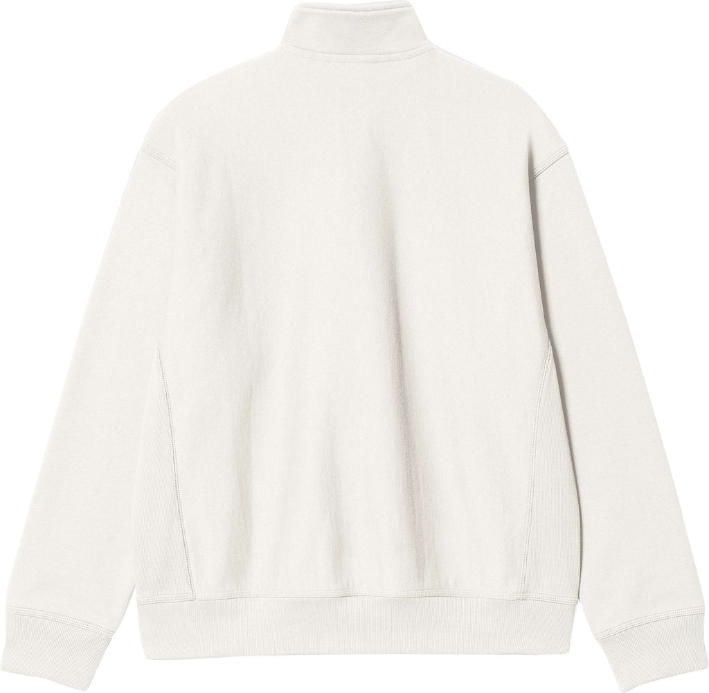 Carhartt Wip Felpa Half Zip American Script Sweat Wax Bianco Uomo - 2