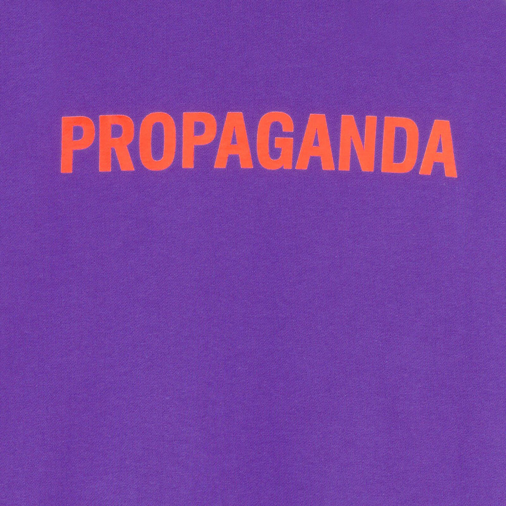Propaganda Felpa Logo Hoodie Violet Viola Uomo - 3