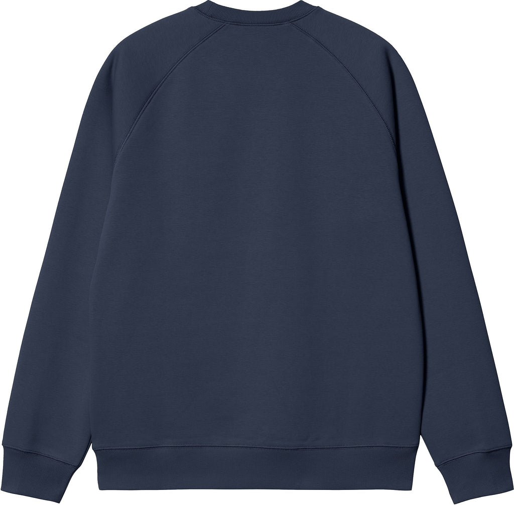 Carhartt Wip Felpa Chase Sweat Blue Gold Uomo - 2