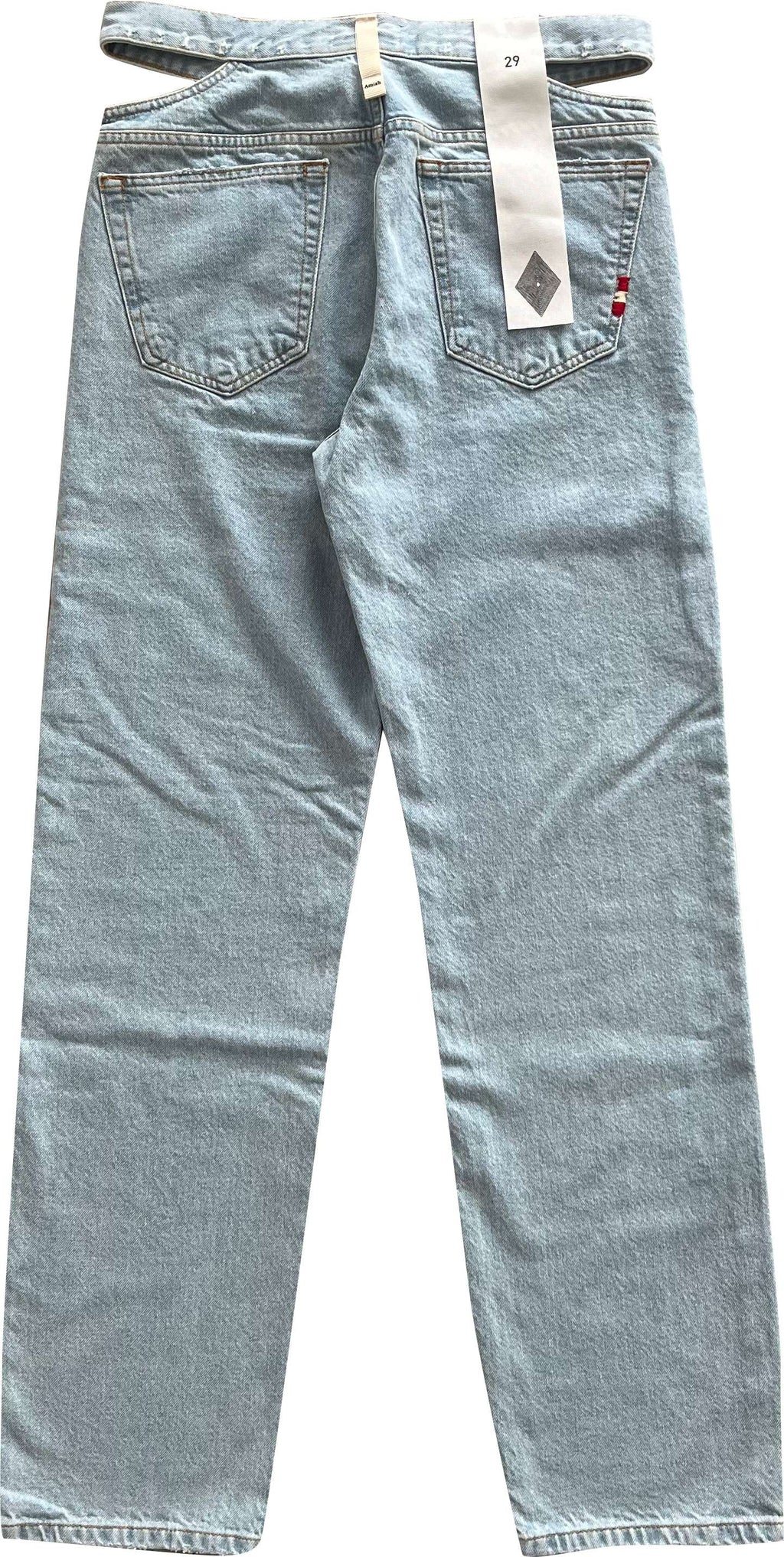 Amish Jeans W Lorena Denim Broken Bleach Blue Uomo - 2