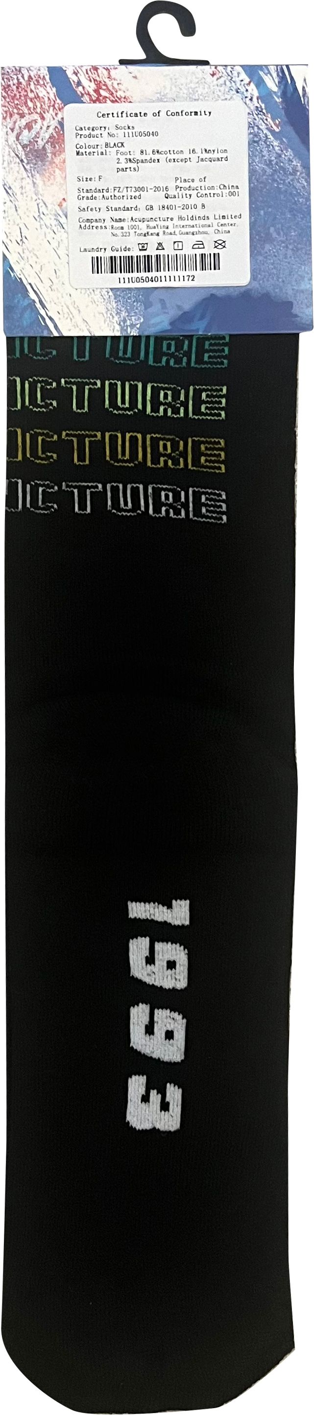 Acupuncture Calze Acu Socks Black Nero Uomo - 2