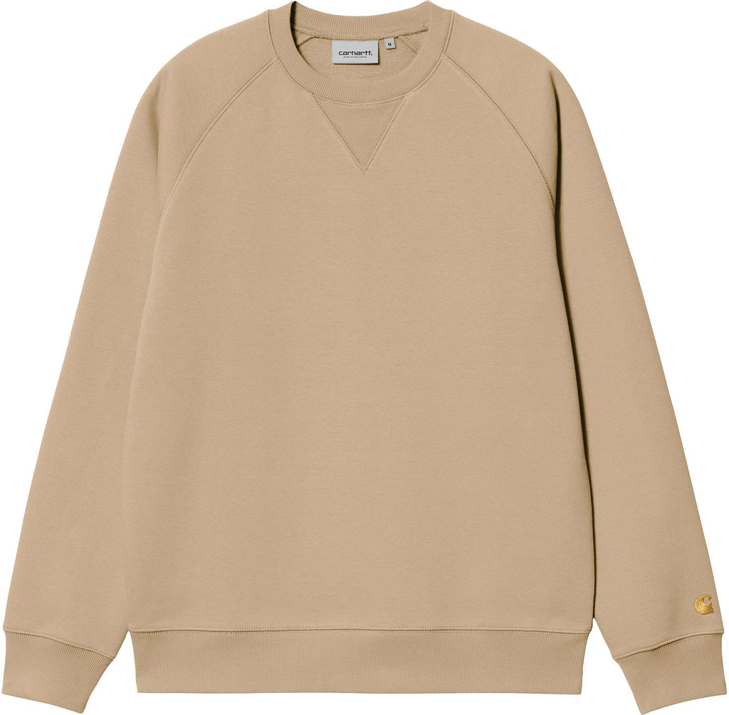 Carhartt Wip Felpa Chase Sweat Sable Gold Marrone Uomo - 1
