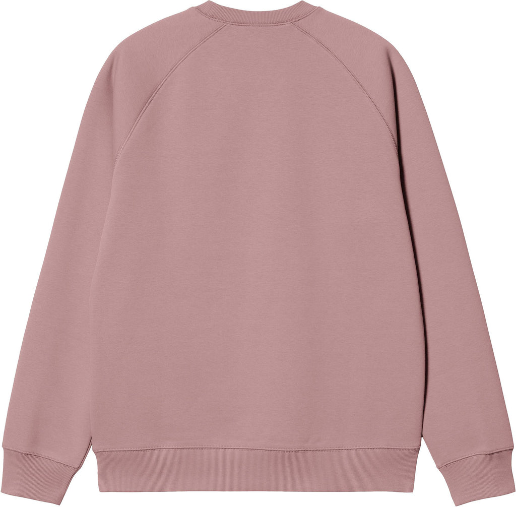 Carhartt Wip Felpa Chase Sweat Glassy Pink Gold Rosa Uomo - 2