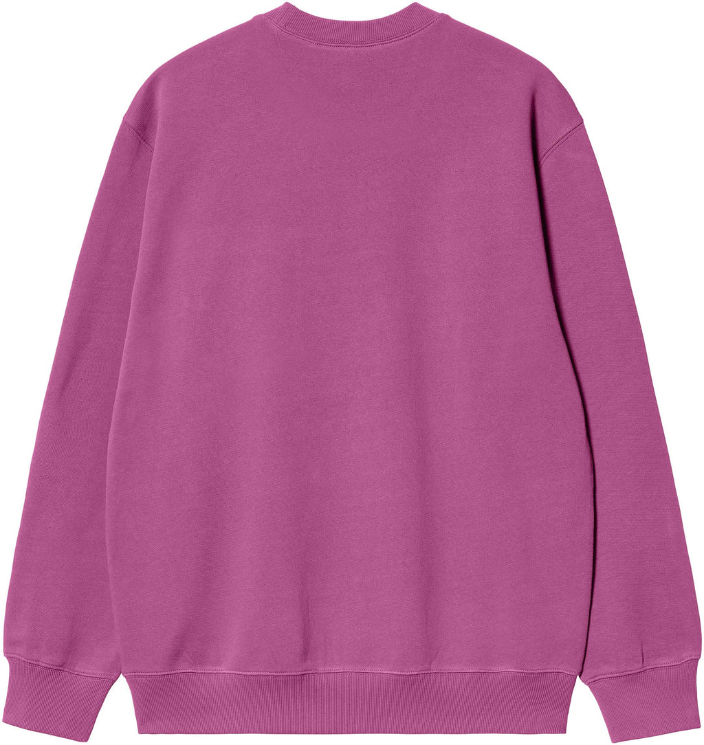 Carhartt Wip Felpa Carhartt Sweat Magenta Black Uomo - 2