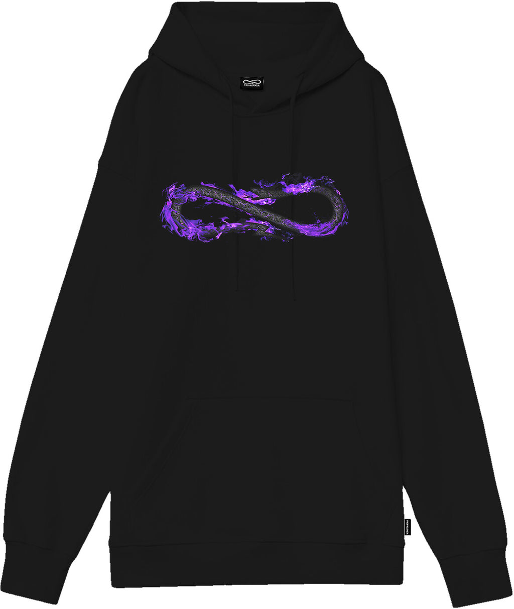 Propaganda Felpa Logo Venom Hoodie Blaack Nero Uomo - 1