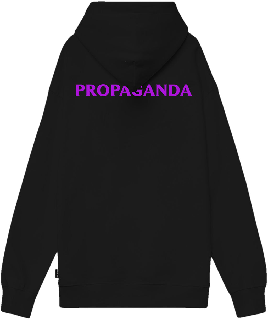 Propaganda Felpa Logo Venom Hoodie Blaack Nero Uomo - 2