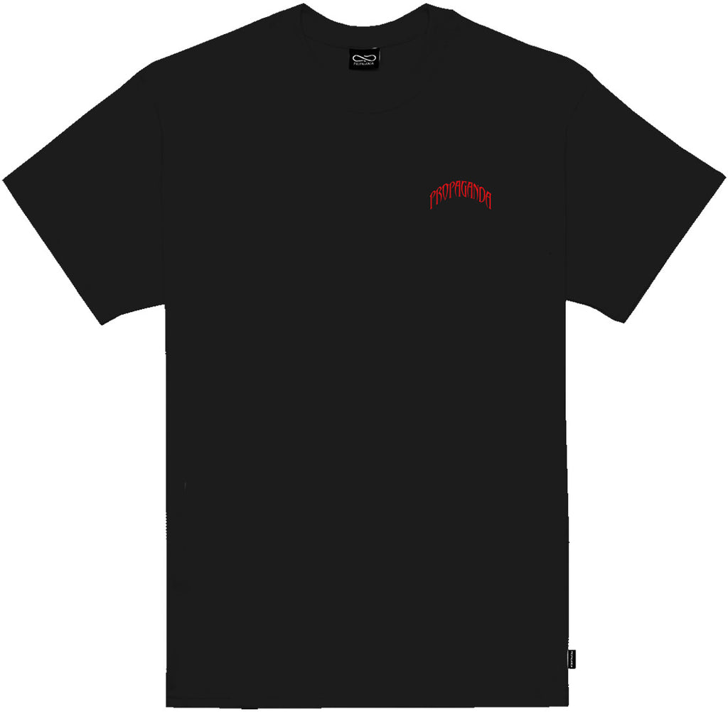 Propaganda T-shirt Triangle Ritual Tee Black Nero Uomo - 2