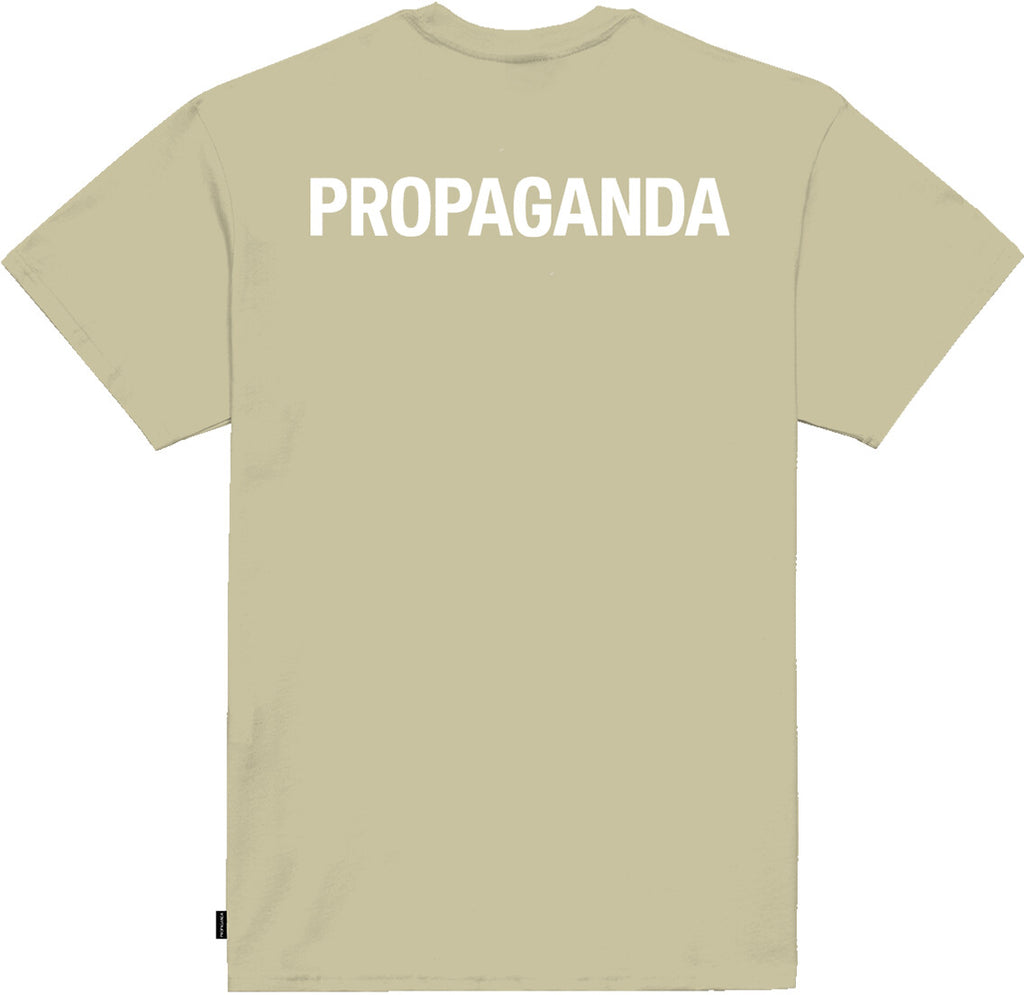 Propaganda T-shirt Logo Classic Tee Gravel Marrone Uomo - 2