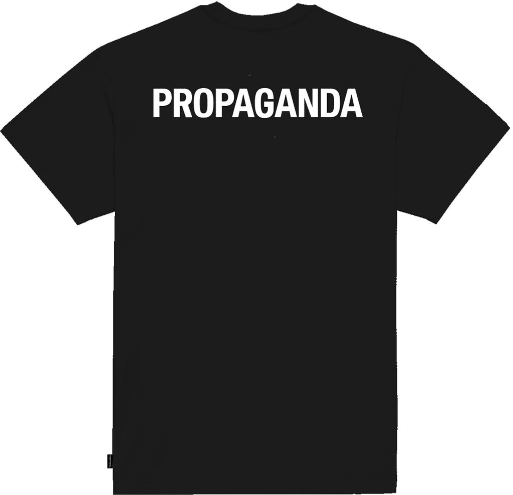 Propaganda T-shirt Logo Classic Tee Black Nero Uomo - 2