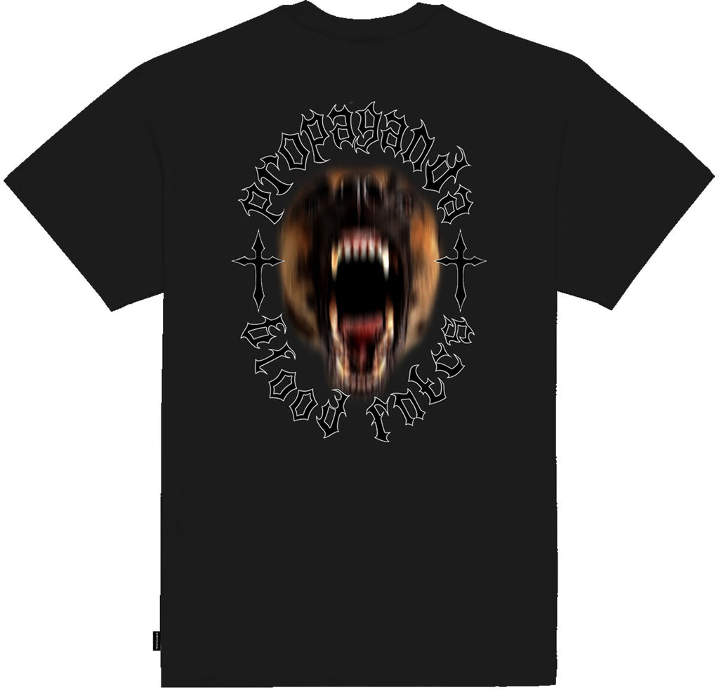 Propaganda T-shirt Beware Tee Black Nero Uomo - 1