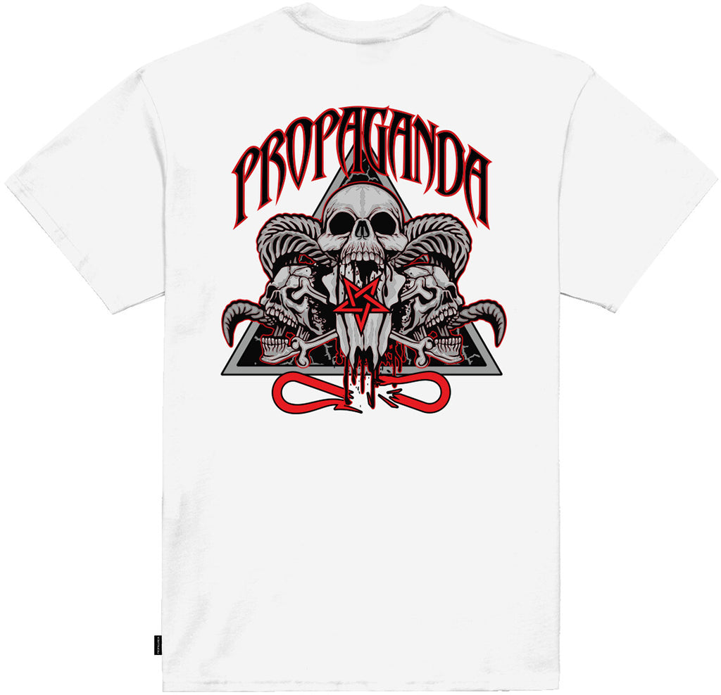 Propaganda T-shirt Triagle Ritual Tee White Bianco Uomo - 1
