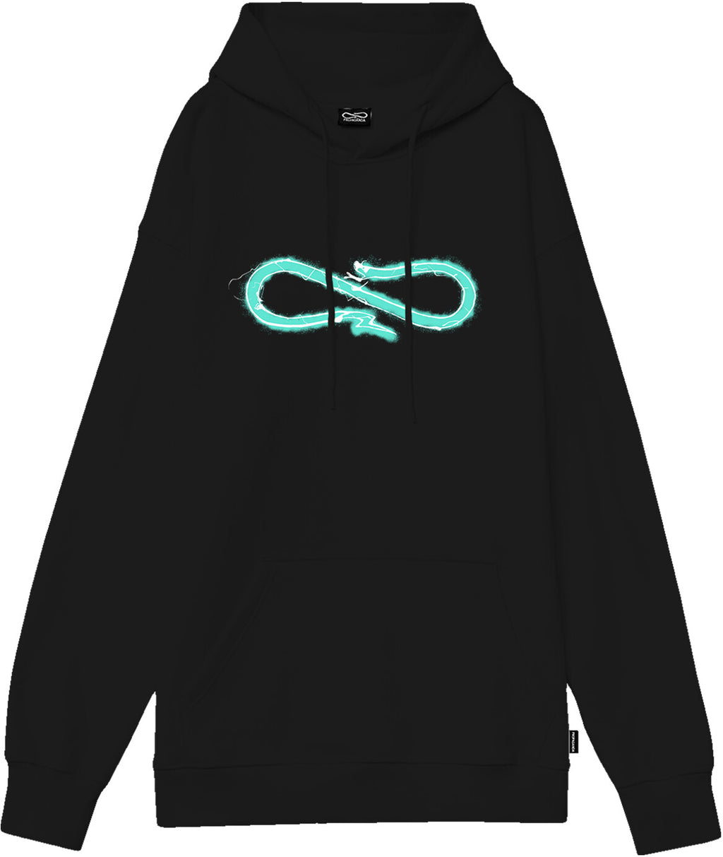 Propaganda Felpa Logo Maniak Hoodie Black Nero Uomo - 1