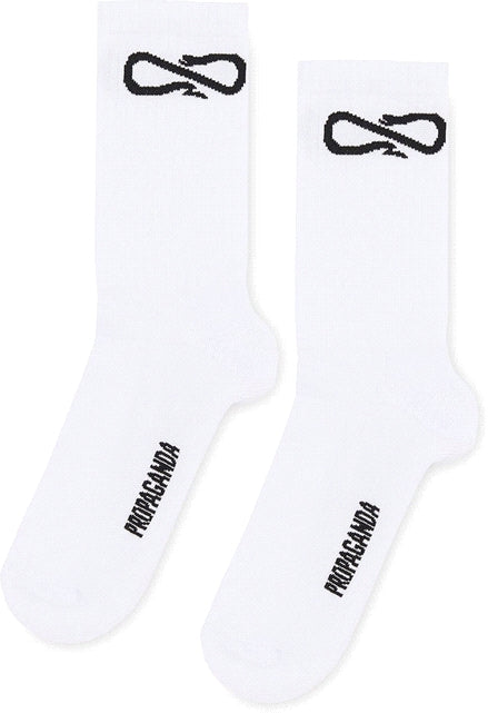 Propaganda calze Socks Logo white