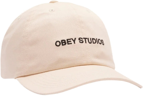 Obey cappello Studios Strap Back Hat unbleached