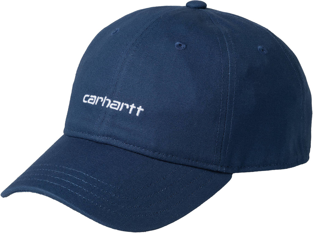 Carhartt Wip Cappello Canvas Script Cap Elder White Blue Uomo - 1