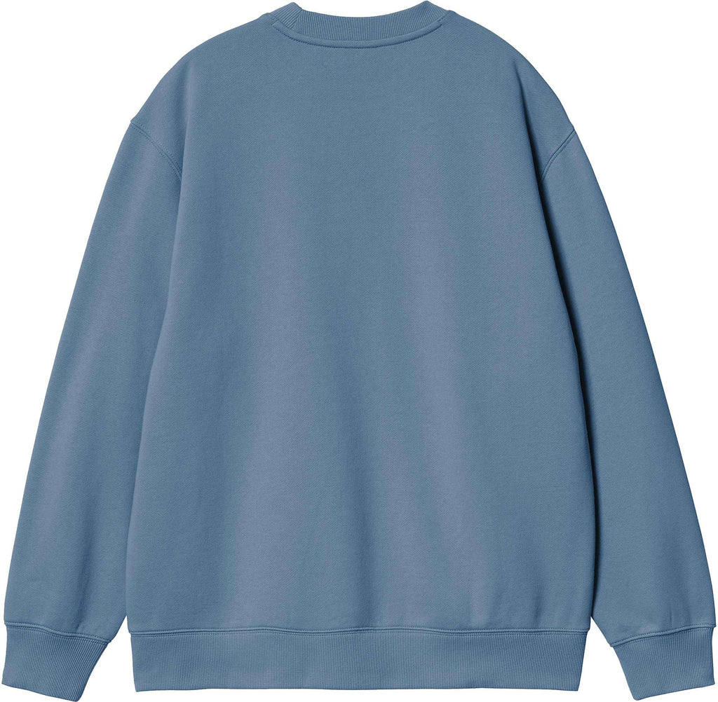 Carhartt Wip Felpa W Carhartt Sweat Sorrent Glassy Pink Blue Donna - 2