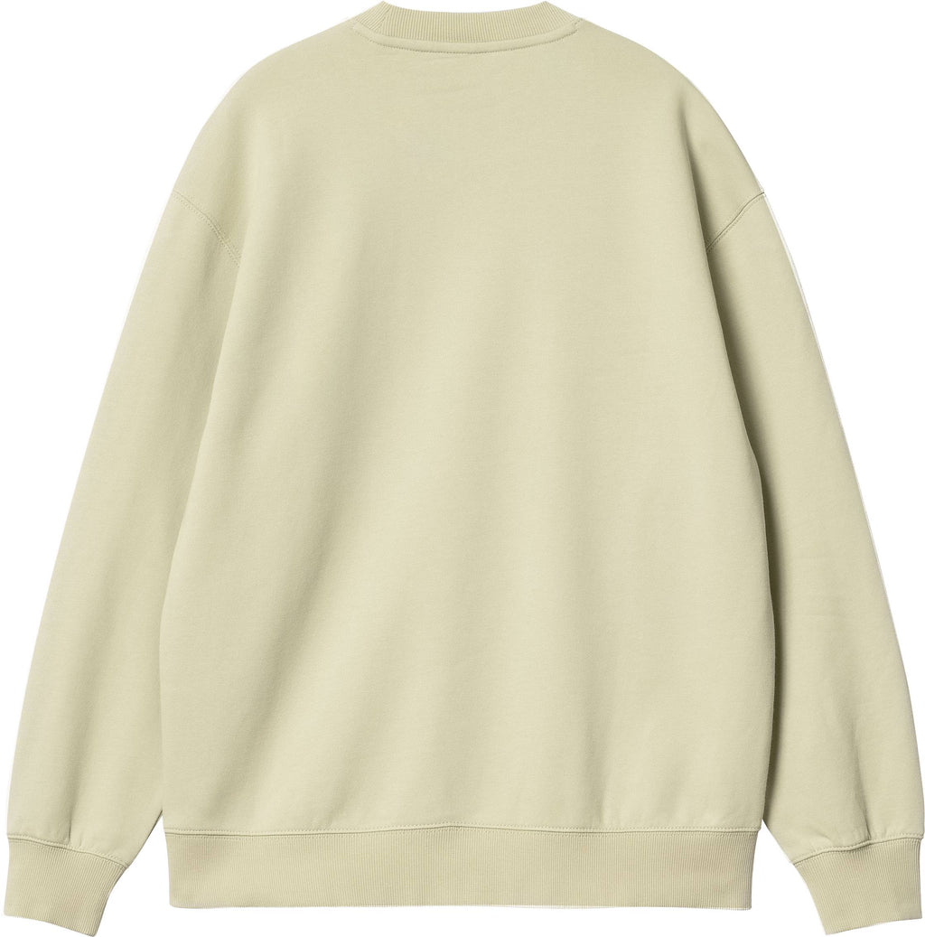 Carhartt Wip Felpa W Carhartt Sweat Beryl Frosted Blue Giallo Donna - 2